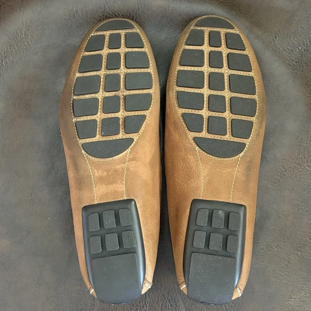 Ralph Lauren Camila Penny Leather Slip On Driving Loafers Men's US 9.5 B